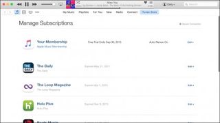 iTunes Aboneliklerini Yönetin
