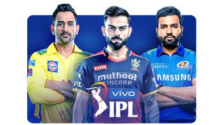 IPL üniformalı MS Dhoni, Virat Kohli ve Rohit Sharma