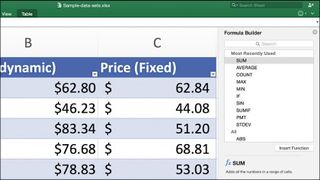 Formula Builder kurtarmaya