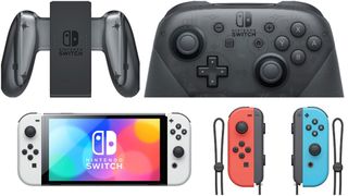 Nintendo Switch denetleyici seçenekleri — Pro Denetleyici, konsolda Joy-Cons, ayrı Joy-Cons