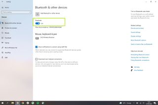 AirPod'ların bir PC'ye nasıl bağlanacağını gösteren Windows 10 Bluetooth menüsünü gösteren bir ekran görüntüsü