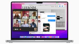 MacBook'ta çalışan macOS Monterey