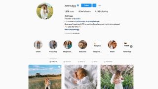 Zoe Sugg'ın Instagram profili