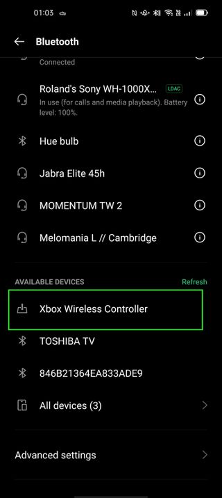 Bir Xbox Kablosuz Oyun Kumandasını Android'e bağlama