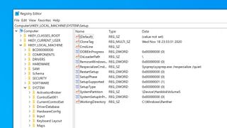 Windows 10 kayıt defteri düzenleyicisinin ekran görüntüsü