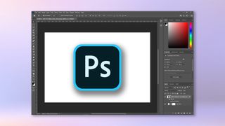 Adobe photoshop'ta düzenlenen Adobe Photoshop logosu