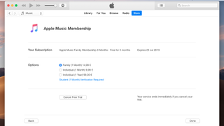 Koşullarınıza daha iyi uyması için Apple Music'e abone olma şeklinizi değiştirebilirsiniz.