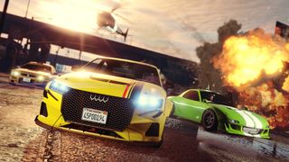 GTA 5 Online'da yarışan arabalar