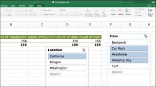 Bu PivotTable'ları dilimleyin