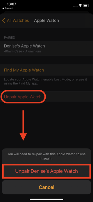 Apple Watch'ın eşlemesi nasıl kaldırılır - saatin eşlemesi kaldırılır