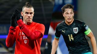 Gareth Bale ve Julian Baumgartlinger Galler-Avusturya Dünya Kupası eleme maçlarını canlı yayında