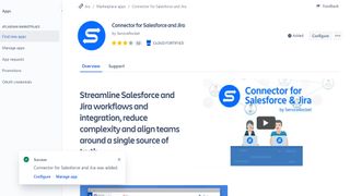 Salesforce-Jira Connector eklentisini Jira'ya ekleme