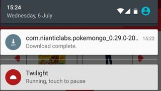 Pokemon Go apk indiriliyor