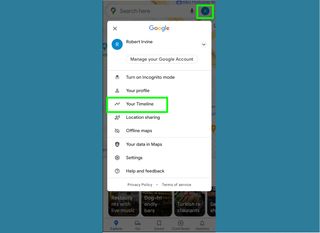 Google Haritalar'da konum geçmişi nasıl görüntülenir - mobil