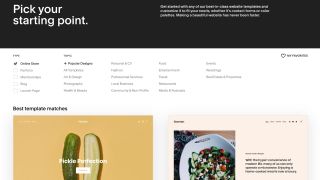 Squarespace'in web sitesi oluşturucusunun şablon kitaplığı