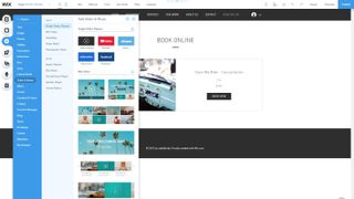 Wix'in web sitesi düzenleyicisi kullanımda