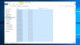 Windows 10'da birden çok dosyayı toplu olarak yeniden adlandırma: Dosyaları toplu olarak yeniden adlandırın 2. adım: Yeniden adlandırmak istediğiniz tüm dosyaları seçin