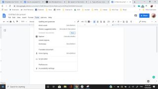 Google docs 3'te konuşmadan metne dönüştürme