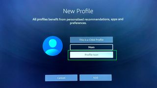 Fire TV profilleri nasıl eklenir - simge seçin