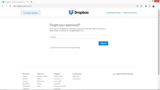 Dropbox şifresi