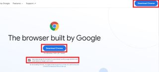 Google Chrome nasıl indirilir - indirme düğmesi