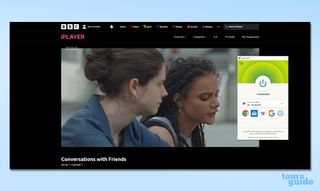 ExpressVPN'in BBC iPlayer'ın engellemesini kaldırmasının ekran görüntüsü