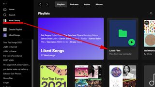 spotify masaüstü uygulamasının ekran görüntüsü