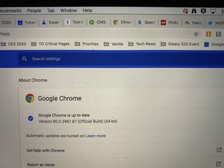 Chrome tarayıcı 80