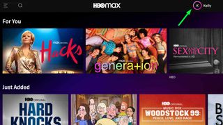 Web sitesinde HBO Max nasıl iptal edilir: 1. Adım