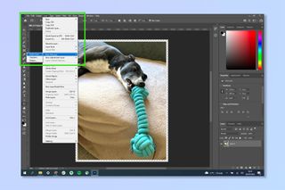 Adobe Photoshop'ta nasıl kenarlık ekleneceğini gösteren bir ekran görüntüsü