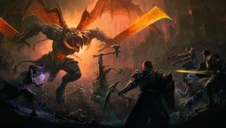 Diablo Immortal Barbarian: Bir Barbar ve müttefikleri bir iblise saldırır