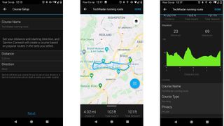 Garmin Connect'te rota çizme