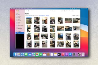 iCloud kullanılarak fotoğrafların bir iPhone'dan Mac'e nasıl aktarılacağını gösteren ekran görüntüleri