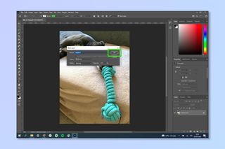 Adobe Photoshop'ta nasıl kenarlık ekleneceğini gösteren bir ekran görüntüsü