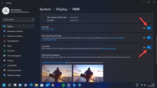 Windows 11'de HDR