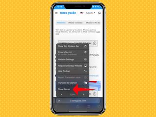 ios 15 safari Okuyucu moduna nasıl erişilir