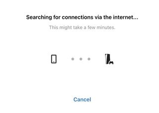 PS5'te uzaktan oynatma nasıl yapılır — bağlantıları arayan PS Remote Play uygulamasını gösteren ekran