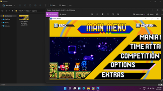 Windows 11'de Sonic Mania ekran görüntüsü