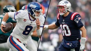 New York Giants'tan Daniel Jones ve New England Patriots'tan Mac Jones'un bileşimi