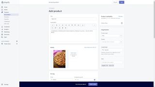 Shopify'ın web sitesi düzenleyicisi kullanımda