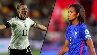 Almanya'dan Alexandra Popp ve Fransa'dan Wendie Renard'ın kompozisyonu