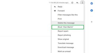 4. Adım: Gmail'de e-postalar nasıl engellenir?