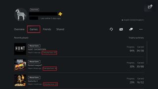 PS5'te oyun süresi nasıl gösterilir - arkadaş istatistikleri
