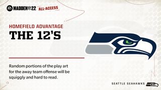 Madden NFL 22 seahawks iç saha avantajı