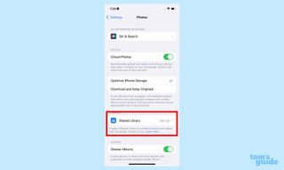 iOS 16'da iCloud paylaşımlı fotoğraf kitaplığı kurulumu