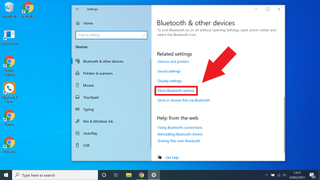 windows 10 için bluetooth nasıl açılır - gerekirse daha fazla bluetooth seçeneği belirleyin