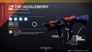 Huckleberry smg'nin görüntüsü