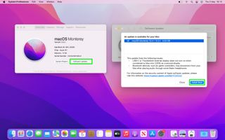 Bir macOS güncelleme ekranı