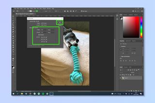 Adobe Photoshop'ta nasıl kenarlık ekleneceğini gösteren bir ekran görüntüsü