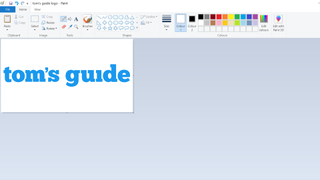 Microsoft Paint'te görüntüler nasıl düzenlenir - Microsoft Paint'te Tom's Guide logosunun ekran görüntüsü